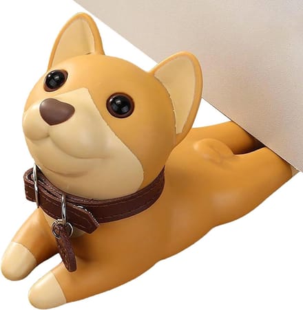 Deurstopper Puppy - Huisdier decoratie - Veiligheid thuis - Antislip ontwerp - 15x10x10 cm - A