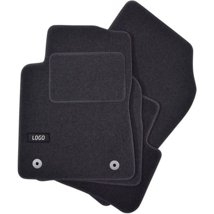 J&amp;J Automotive | Tapis de Sol Noir Velours Compatible Avec Mitsubishi Eclipse1995-1999 4pcs