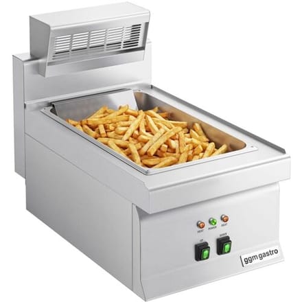 GGM Gastro Elektrische Friteswarmer - 1,17kW - 1x GN 1/1 - tafelmodel zilver