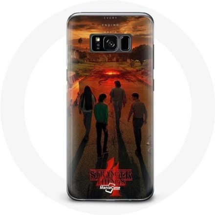 Hoesje voor Samsung Galaxy S8 Plus Stranger Things Seizoen 4 Poster Art Crews van de nieuwe Théo