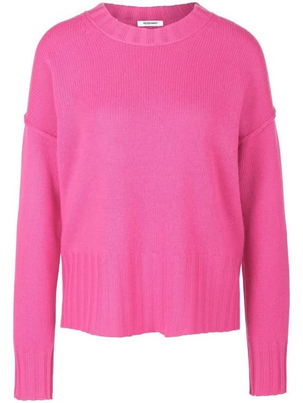 Trui ronde hals en lange mouwen Van Peter Hahn pink