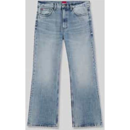 tapered fit jeans van puur katoen in 5-pocketmodel