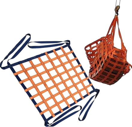 Elastisch Bagagenet - Hijsnet Lading - Vracht Vervoeren - Scheurvast Sterk - 3 X 3M - Naturel