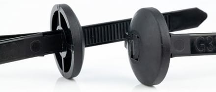 TD47 Kabelbinders Chassis 7,6 x 370 mm Zwart - Tie wraps - Tyraps