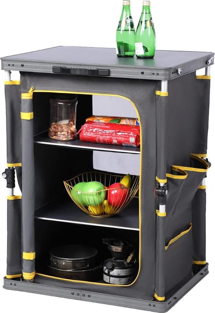 DD Campingkeuken - Kampeerkeuken - Campingkast - 50x60x80cm - Grijs