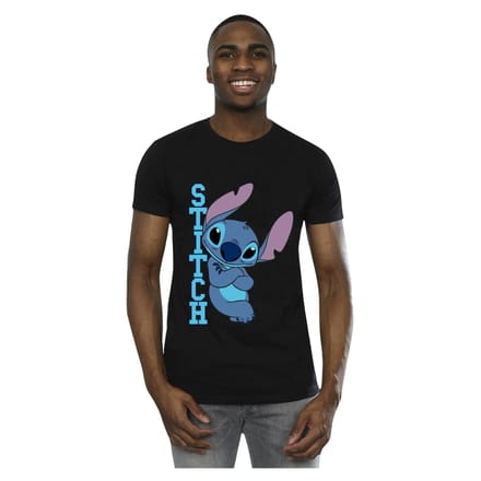 Disney Heren Lilo en Stitch Posing T-shirt (Zwart)