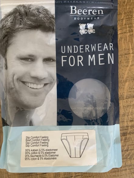 Beeren - heren slip comfort feeling wit maat XL - 4 stuks