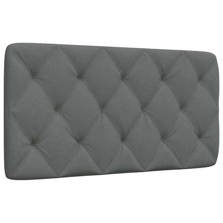 vidaXL - Hoofdbordkussen - 100 - cm - stof - donkergrijs