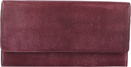 Jack Kinsky Nassau Portemonnee Leer 19 cm - Dames - Horizontaal - aubergine