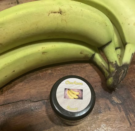 Lippenbalsem Banaan 30 gr. Puur Natuur!! van OmAnne Prijs Inclusief Verzending!!