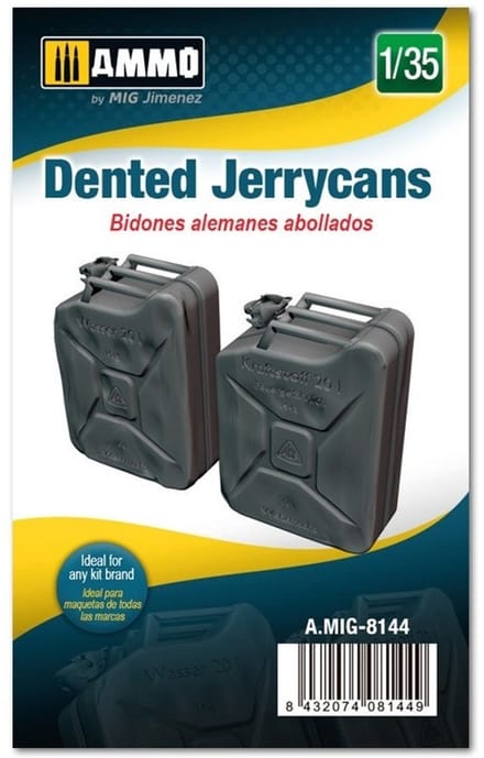 AMMO by Mig Jimenez Modelbouwpakket - AMMO MIG 8144 Dented Jerrycans Resin onderdeel - 1:35 - Modelbouw