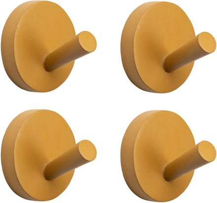 KidsDepot Houten Wandhaken Xion - Caramel (set van 4)