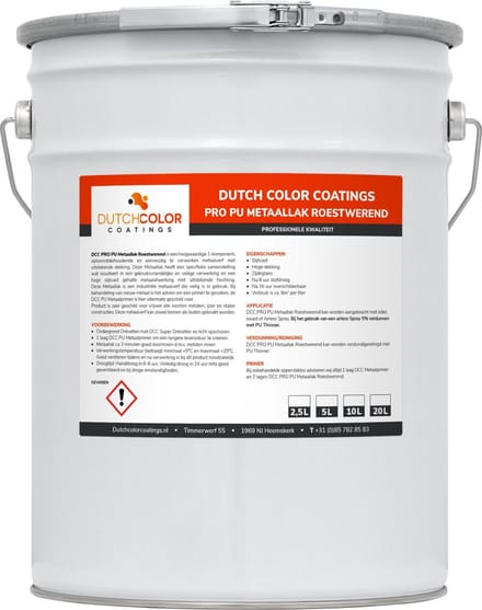 DCC PRO PU Metaallak Roestwerend - 20L - Wit