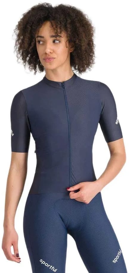 Sportful Hyperepic Korte Mouw Wielertrui Blauw M Vrouw