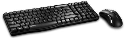 X1800S Draadloze Combo set Toetsenbord-Muis, QWERTY (UI), Zwart