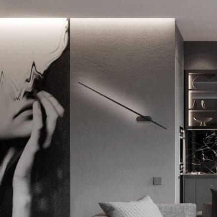 Viokef LED wandlamp Felix, instelbaar, zandzwart