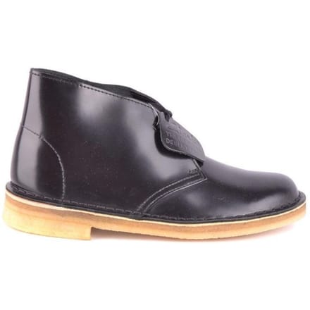 Clarks Zwarte Leren Veterschoenen