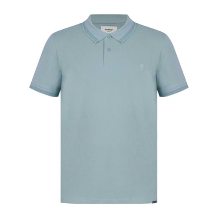 Firetrap Heren Lazer-logo katoenen poloshirt (Blauw)