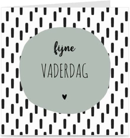 FIJNE VADERDAG | kaart / wenskaart met envelop | vaderdagkaart