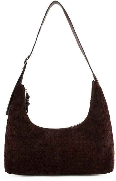 FREDsBRUDER schoudertas Weave Harmony Handbag Dark Chocolate donkerbruin