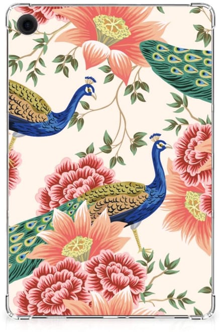 Back Case voor Samsung Galaxy Tab A9 Plus Pink Peacock