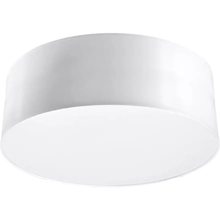 Sollux Lighting Plafondlamp Arena - E27 - wit - PVC - 11x25x25cm