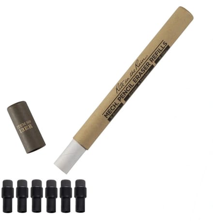 Rite In The Rain Mechanical Clicker Pencil Eraser - Navul - Gum - Gummetjes - Voor No 13 - Navulling