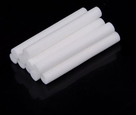 Staafjes, Filter Aroma Inhaler 10st - Navulling, Refill Cotton Sticks - 5cm x ±8mm