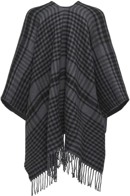 ONLY - ONLVIOLET CHECK PONCHO CC - Dames - Blouses