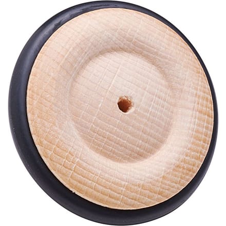Houten wiel met rubberen banden, Ø ca. 64 mm