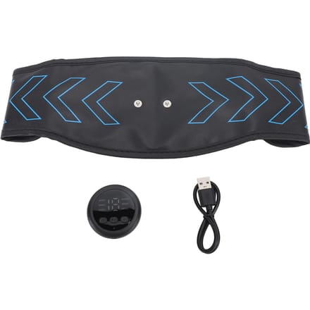 Stimulateur d'abdominaux, entraîneur de muscles abdominaux, 6 modes, stimulateur musculaire abdominal réglable pour exercices à domicile gray