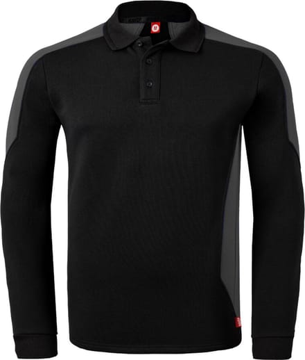 HAVEP Polosweater Bicolor 10075 - Zwart/Charcoal - M