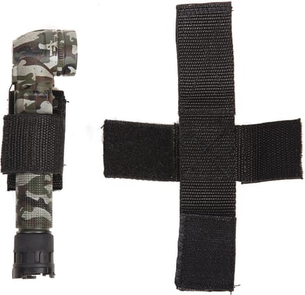 Fosco hoeklamp houder klittenband zwart