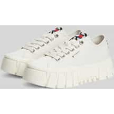 Sneakers met plateauzool