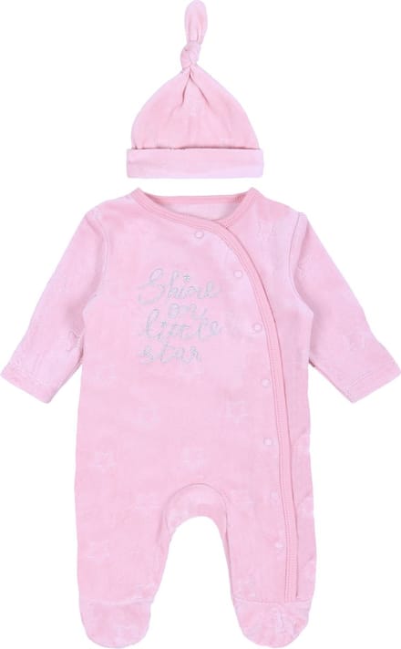 Roze pyjama, romper + muts Primark