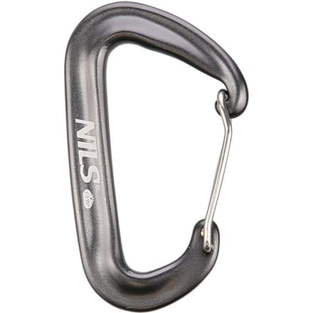 NILS CAMP NC1707 - Karabijnhaak - 12 KN - Anodiseerd Aluminium - Grijs