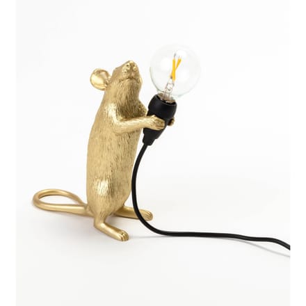SELETTI Mouse Lamp LED decoratieve lamp USB staand goud