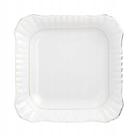 Chodzież Iwona B014 Vierkant Saladekom 24 cm Porselein Wit