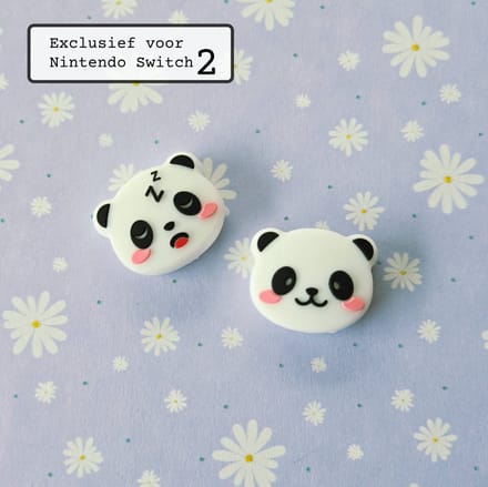 Panda duo NS2 Thumb Grips - 2 Joycon dopjes - geschikt voor Nintendo Switch 2 - Schattig Cute Mooi