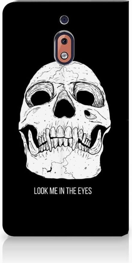 Mobiel BookCase Nokia 2.1 2018 Skull Eyes