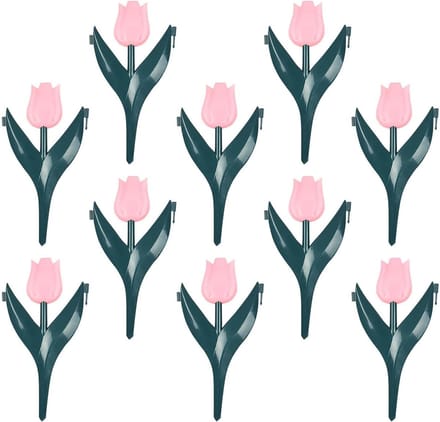 Bloembedrand 10 Stuks - Tuinrand Blokken - Tuin Ontwerpen - Decoratief Bloemblok - 30x25cm - Roze