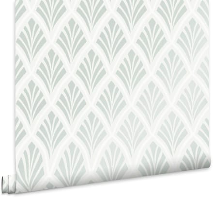 Laura Ashley Florin Behang - Klassiek - 10mx52cm - Groen