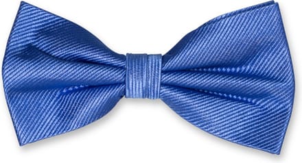 E.L. Cravatte Strik - Blauw - 100% Zijde Vlinderdas