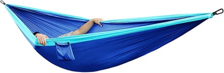 Camping Hangmat - Reis Hangmat - Outdoor Ontspanning - Geïntegreerd Net - 2 persoons - Multicolor