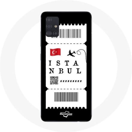 Coque Samsung Galaxy A51 Billet d'avion Istanbul
