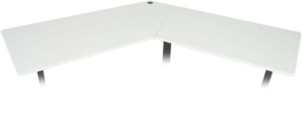Tafelblad MCW-D40 voor hoekbureau, bureaublad, 120° ~ wit
