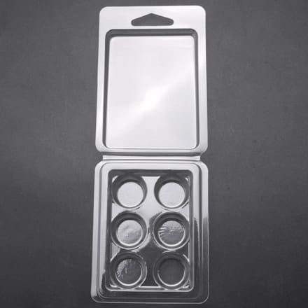 Wax Melt Containers - Wax Molds - Wax Melts Maken - 50 Stuks Set - 6 Cavities - Transparant