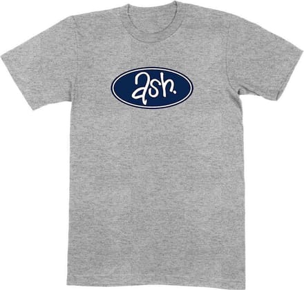 Ash - Retro Logo Heren T-shirt - M - Grijs