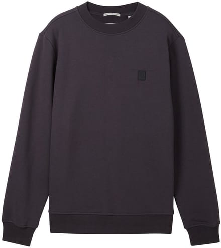 Tom Tailor - Basic katoenen sweatshirt - Maat 176 - coal grey