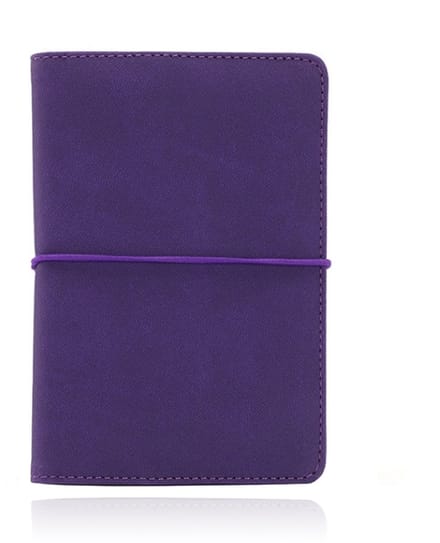 Paspoort Cover met elastiek - PU Leer Paars